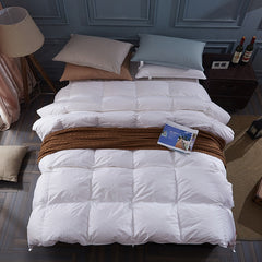 【TEXLORD】100% white goose/duck down winter quilt comforter blanket duvet filling cotton cover twin single queen supper king size