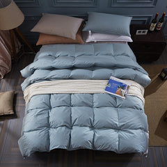 【TEXLORD】100% white goose/duck down winter quilt comforter blanket duvet filling cotton cover twin single queen supper king size